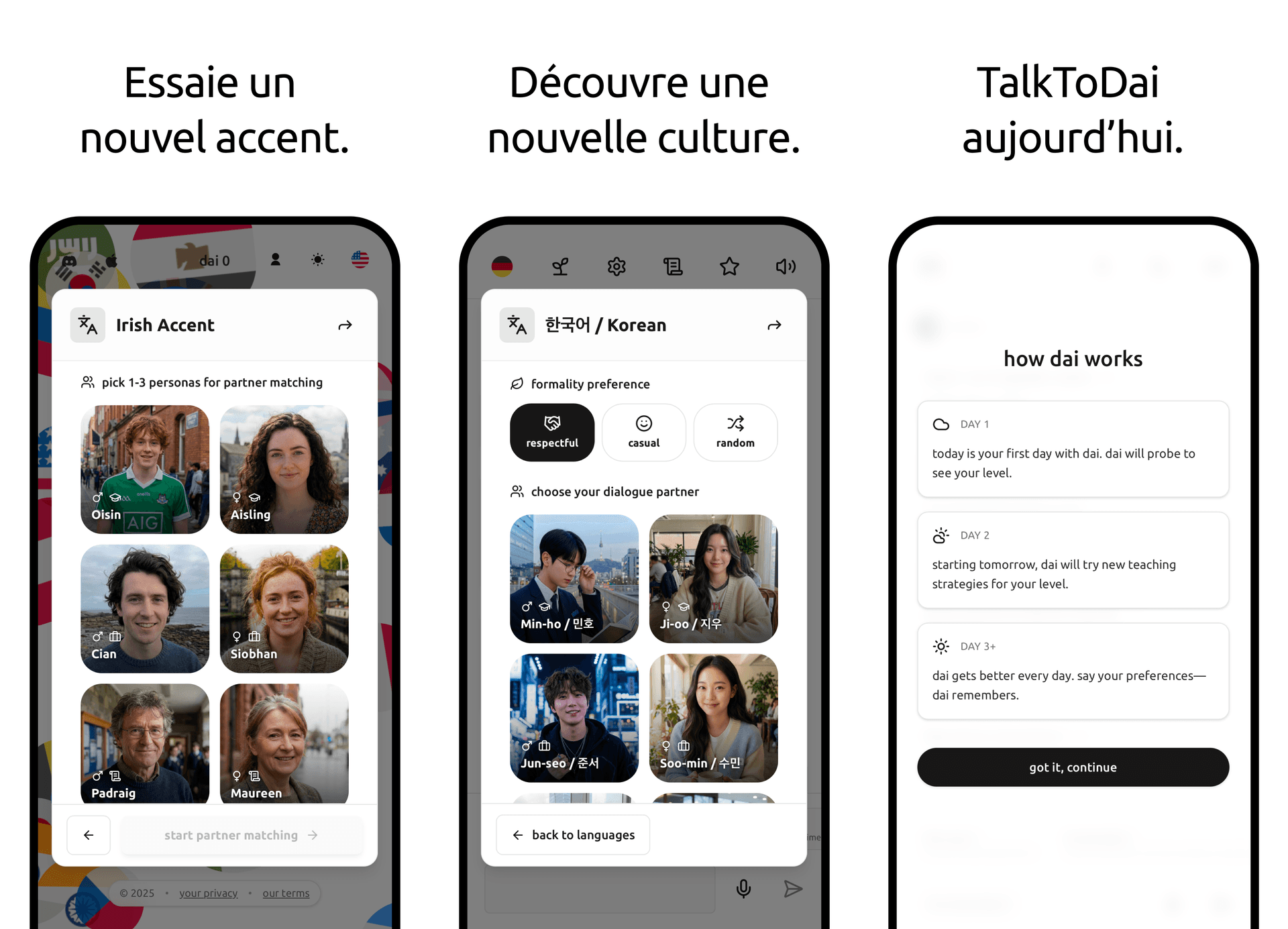 Apprendre l'espagnol en ligne avec un tuteur IA qui vous répond vraiment — TalkToDia AI language learning app screenshot 3