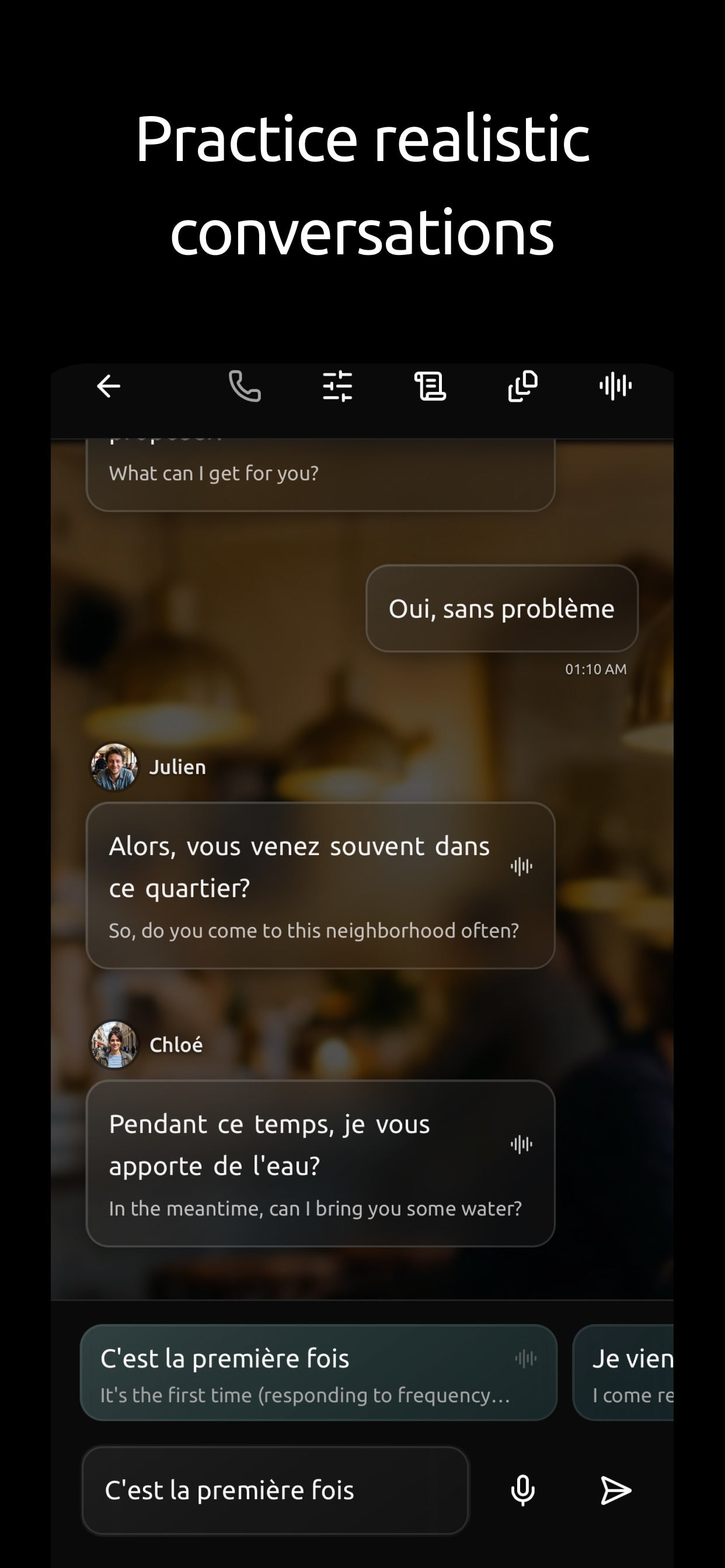 TalkToDia app screenshot 3
